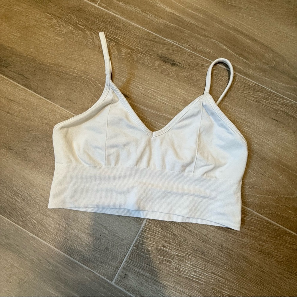 ALO Yoga White Sports Bra